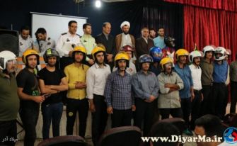 برگزاری همایش کلاهی برای زندگی در آستانه‌اشرفیه و اهدای کلاه ایمنی