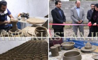 افتتاح اولین کارگاه سفالگری در آستانه‌اشرفیه