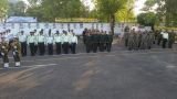 صبحگاه مشترک نیروهای نظامی به مناسبت هفته ناجا